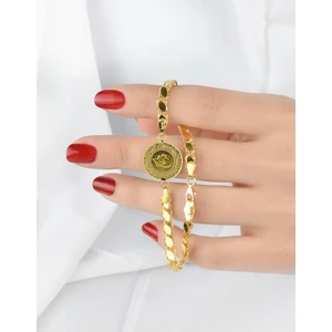 Kuyumcu Nurettin 7,50 gr (Gram) Pullu Çeyrekli Bileklik 22 Ayar Altın