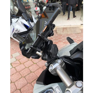 Motosiklet Telefon Tutucu Titreşim Önleyici M.t Ayna Bağlantılı