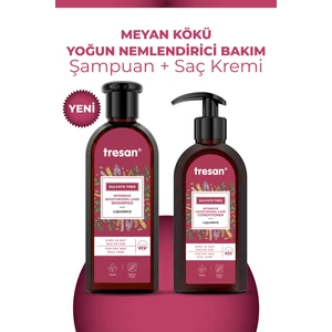 Meyan Kökü Yoğun Nemlendirici Sülfatsız Bakım Şampuanı 300 ml + Saç Kremi 300 ml