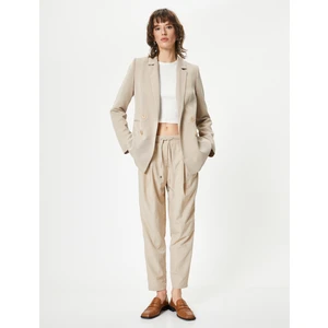 Paraşüt Pantolon Havuç Kesim Beli Bağcıklı Cep Detaylı