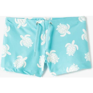 Mayo Kaplumbağa Baskılı Beli Bağlamalı