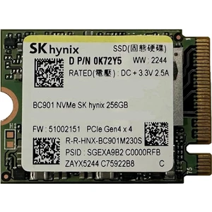 Sk Hynix BC901 256GB M.2 2230 Nvme SSD
