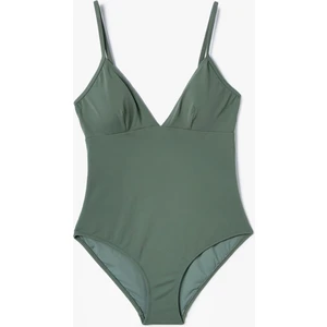 Ince Askılı Mayo V Yaka Kaplı