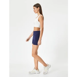 Spor Biker Tayt Ekstra Mini Yüksek Bel Slim Fit