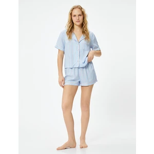 Şort Pijama Altı Beli Lastikli Viskon