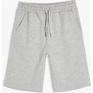 Basic Şort Cepli Beli Bağlamalı