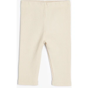 Basic Tayt Fitilli Beli Lastikli Pamuklu