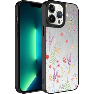 Apple iPhone 13 Pro Max - Uyumlu Aynalı Desenli Kamera Korumalı Parlak Mirror Kapak-Dallar