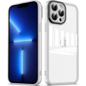 Apple iPhone 12 Pro Max - Uyumlu Kamera Korumalı Transparan Post Kapak-Renksiz