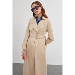 Gömlek Yaka Kemer Detaylı Trençkot