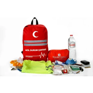 Sırt Deprem Çantası Afet ve Acil Durum Ilk Yardım Seti