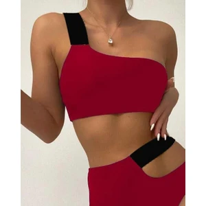 Deep Beach Lastikli Cut Out Bikini Takım DB200713BT