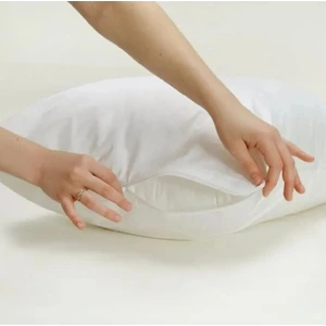 Valoroso Tekstil Pamuklu 50X70 Beyaz Iç Astar Fermuarlı Yastık Kılıfı 10'lu Yastık Şiltesi