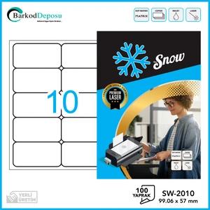 A4 Lazer Etiket 99,06X57mm