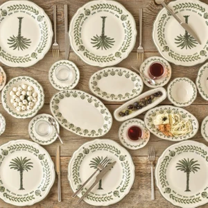Bella Maison Alice Stoneware 26 Parça 6 Kişilik Kahvaltı Takımı Yeşil