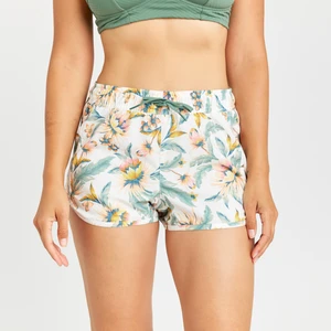 Olaian Kadın Kısa Deniz Şortu/Boardshort - Beyaz - Desenli - TINI