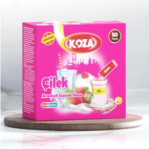 Tek Içimlik Çilek Aromalı Toz İçecek 50'li