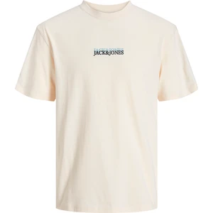 Jack & Jones Jorlafayette Erkek Bej T-Shirt 12251768-Buttercream