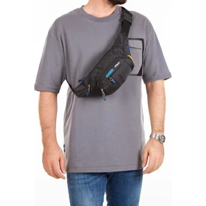 Unisex Siyah Kumaş Usb Kulaklık Çıkışlı Crossbody Çapraz Omuz Göğüs Ve Bel Çantası tul360