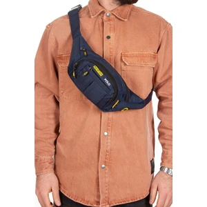 Unisex Lacivert Usb Kulaklık Çıkışlı Crossbody Çapraz Omuz Göğüs Ve Bel Çantası tul360