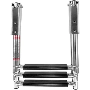 Teleskopik Merdiven 4 Basamaklı Platform Üstü Destekli 254X1150MM