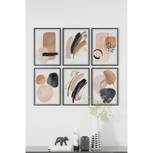 6 Parça Çerçeve Görünümlü Mdf Tablo Seti