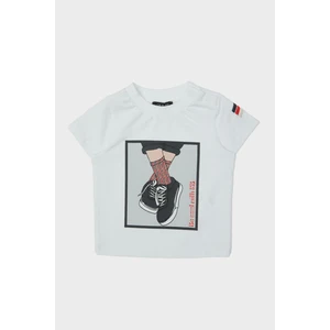 Bg Store Erkek Bebek Beyaz T-Shirt 23PFWBG1524