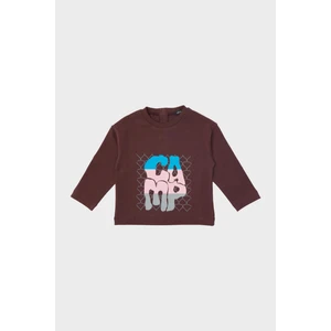 Bg Store Erkek Bebek Kahve T-Shirt 23FW1BG1520