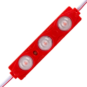 Amber LED Mercekli Modül LED 1.5 Watt 12V Tabela, Vitrin, Akvaryum, Tezgah, Makyaj Aynası Aydınlatma Için…