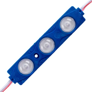 Amber LED Mercekli Modül LED 1.5 Watt 12V Tabela, Vitrin, Akvaryum, Tezgah, Makyaj Aynası Aydınlatma Için…