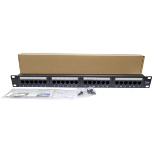 19" 24 Port Cat6 Patch Panel Dolu