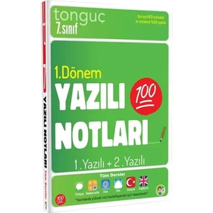 Tonguç Akademi 7. Sınıf Yazılı Notları 1. Dönem 1 ve 2.yazılı