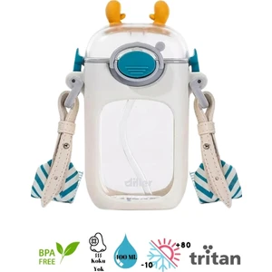 Diller 400 ml Pipet Temizleme Fırçalı Su Matarası