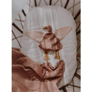 Ördek Müslin Uyku Arkadaşı 35x35 cm Pudra-Bakır