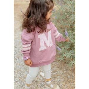 Aplikeli Sweatshirt Gül Kurusu