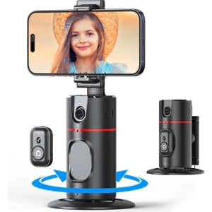 M.tk moveteck Aq9 360 Dönebilen El ve Yüz Takip Sensörlü Akıllı Mini Tripod Selfi Çubuğu Uzaktan Kumandalı Tracking