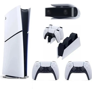 Playstation 5 Slim Dijital Edition + 2 Dualsense + Şarj Istasyonu + Ps5 Kamera Oyun Konsolu