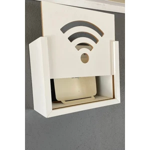 1 Wifi-Modem Kutusu Saklama Duvar Düzenleyici Mdf Uzunluk (22CM) Genişlik (28CM) Derinlik (12CM) Be