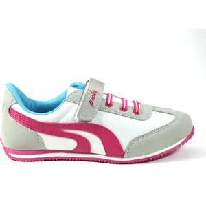 153 Beyaz Pembe Cırtlı Kız Çocuk Spor Ayakkabı