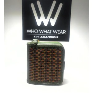 Fermuarlı ve Çıt Çıt Kapamalı El Yapımı Cüzdan (Maru)