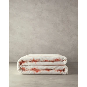 English Home Flower Line Tek Kişilik Pike Pamuklu Turuncu Desenli 150x220 cm 1 Parça