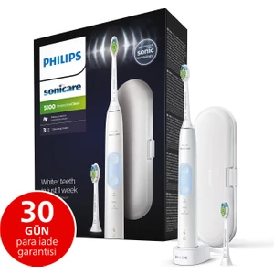 Sonicare Protective Clean 5100 Şarjlı Diş Fırçası, Seyahat Kabı,Yedek Başlık-Beyaz HX6859/29