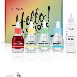 C Vitamini %10, Aha Bha, Bakuchiol, Niacinamide Cilt Serumu, Cadı Fındığı Yüz Toniği Cilt Bakım Seti