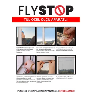Fly Stop Aparatlı Tül Pencere Sinekliği Özel Ölçü