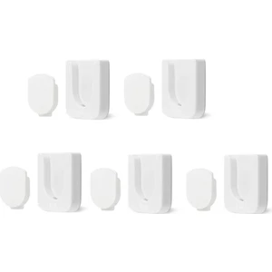 Manyetik Uzaktan Kumanda Tutucu Duvara Montaj, 5 Adet Uzaktan Kumanda Düzenleyiciler Kendinden Yapışkanlı Tv Uzaktan Kumanda Rafı (Beyaz) (Yurt Dışından)