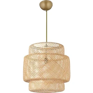 Istanbul Avize Rattan Eskitme Duylu 30 cm Avize Bambu,iskandinav,bohem,modern Aydınlatma