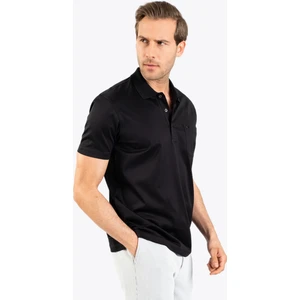 Erkek Regular Fıt Polo Yaka T-Shirt-Siyah
