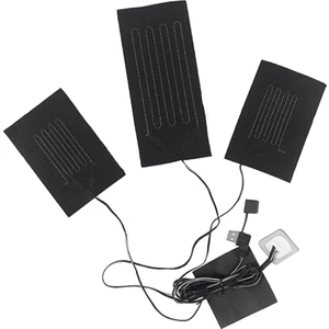 USB Sıcak Macun Pedleri Hızlı Isıtma Karbon Fiber Isıtma Pedi Güvenli Isıtma Isıtıcı Ped Yelek Için Bir Sürükle Üç Isıtma Pedi (Yurt Dışından)