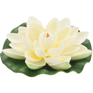 6 Adet Yapay Yüzen Köpük Lotus Çiçekleri, Nilüfer Pedi Süsleri Ile, Beyaz, Veranda Gölet Havuzu Akvaryum Ev Bahçe Düğün Özel Etkinlik Dekorasyon Için Mükemmel (Yurt Dışından)