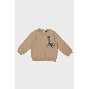 Gb Baby Layette Erkek Bebek Kahve Sweatshirt 23PFWBG1414